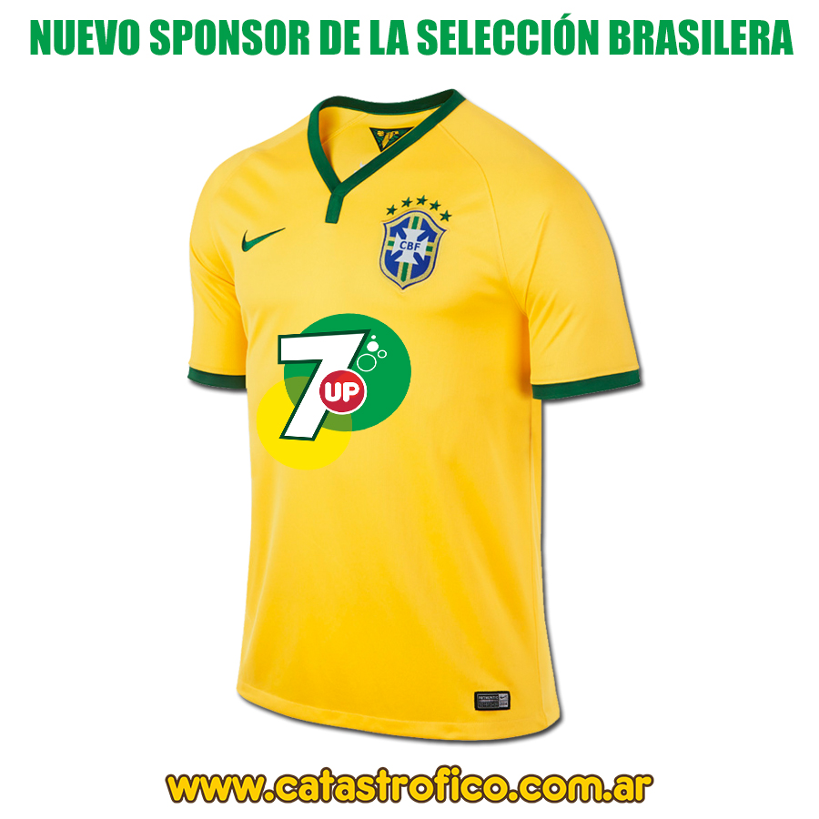 camiseta brasil 7up
